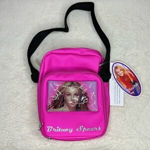 Limited Edition Rare Y2K Britney Spears Hot Pink CD Case Crossbody Bag Purse